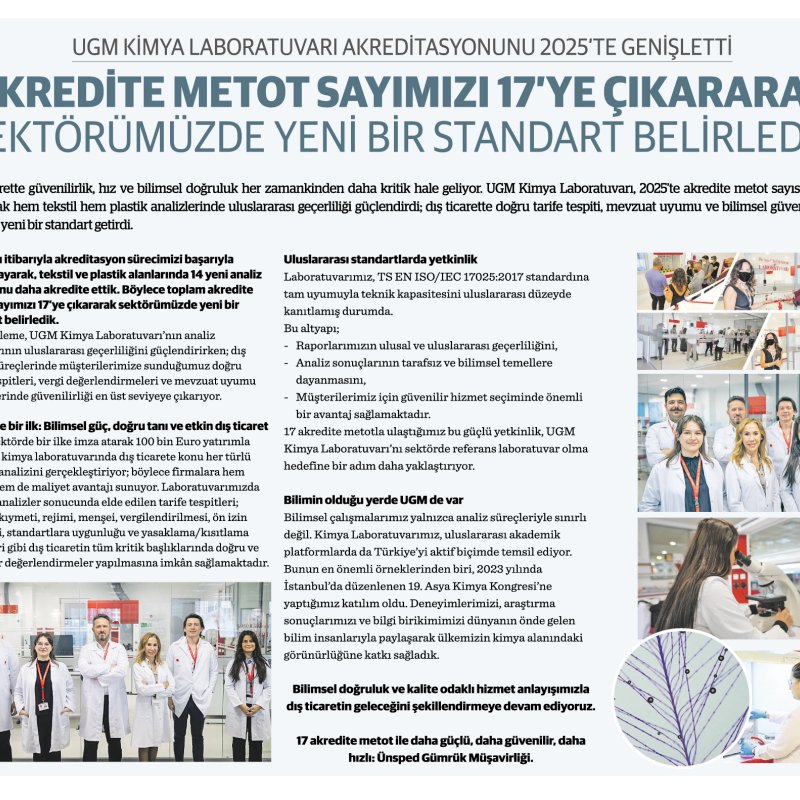 UGM Chemistry Laboratory Expands Its Accreditation in 2025: A New Industry Standard with 17 Accredited Methods!