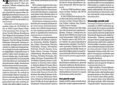 REVİZE PEM MENŞE KURALLARININ FARKINDA MIYIZ?