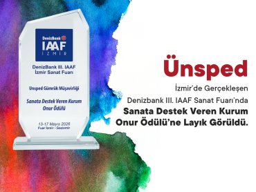 Ünsped Gümrük Müşavirliği İzmir’de gerçekleşen Denizbank III. IAAF Sanat fuarında Sanata Destek Veren Kurum Onur Ödülü'ne layık görüldü.