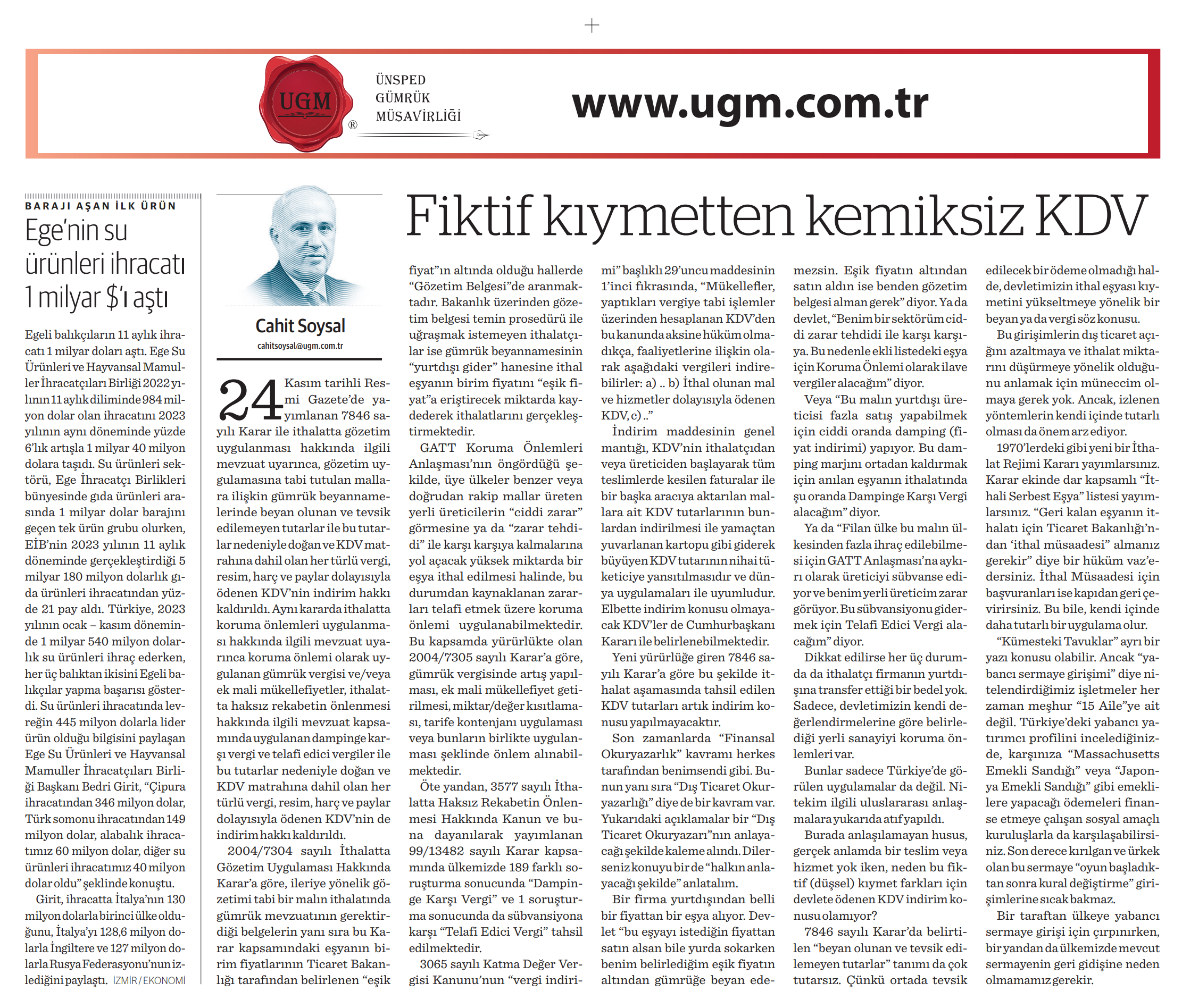 Fiktif Kıymetten Kemiksiz KDV