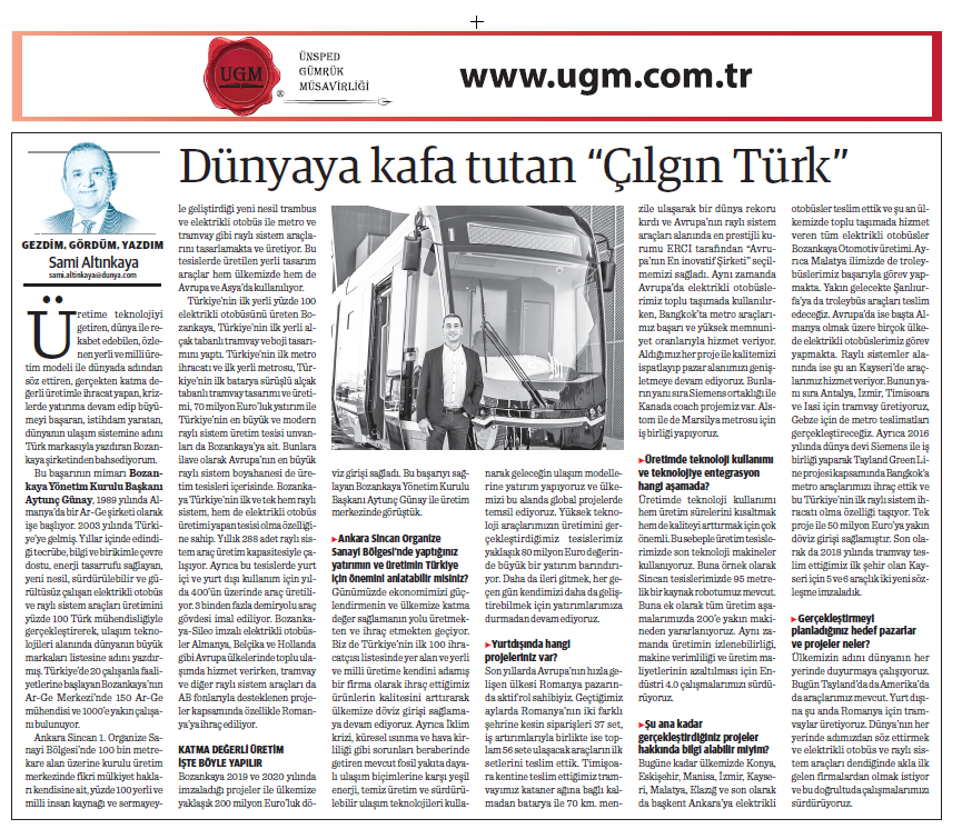 Dünyaya Kafa Tutan “Çılgın Türk”
